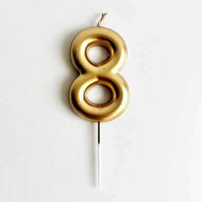 Champagne Number Candle