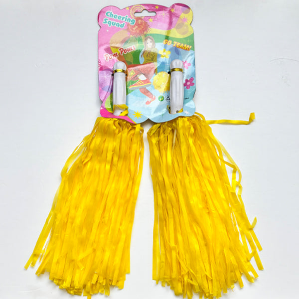 Cheer leading pom Poms Pastel Yellow