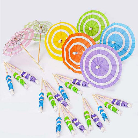 Multicolour Cocktail Umbrellas