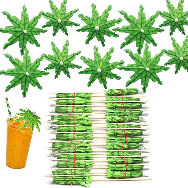 Coconut Tree Cocktail Umbrellas