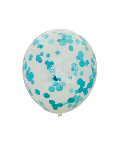 Confetti Light Blue Balloon