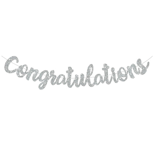 Congratulations Banner (Silver)