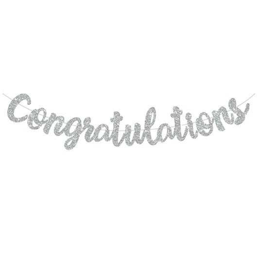 Congratulations Banner (Silver)