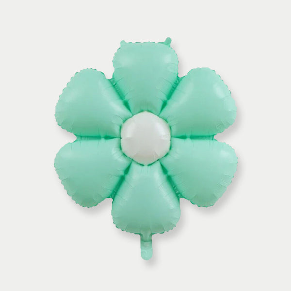 Daisy Flower Candy Color Foil Balloon (Green)