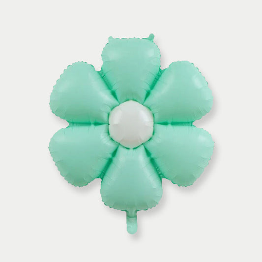 Daisy Flower Candy Color Foil Balloon (Green)