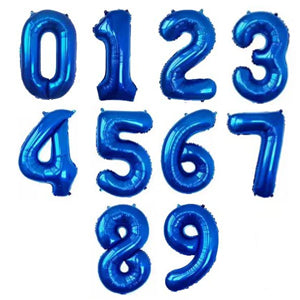 Foil Number Balloon  Blue 32" (Air Filling Only)