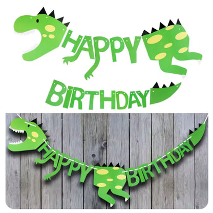 Dinosaur Theme Birthday Banner