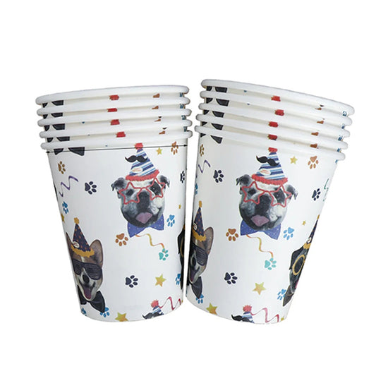Dog Theme Paper Cups