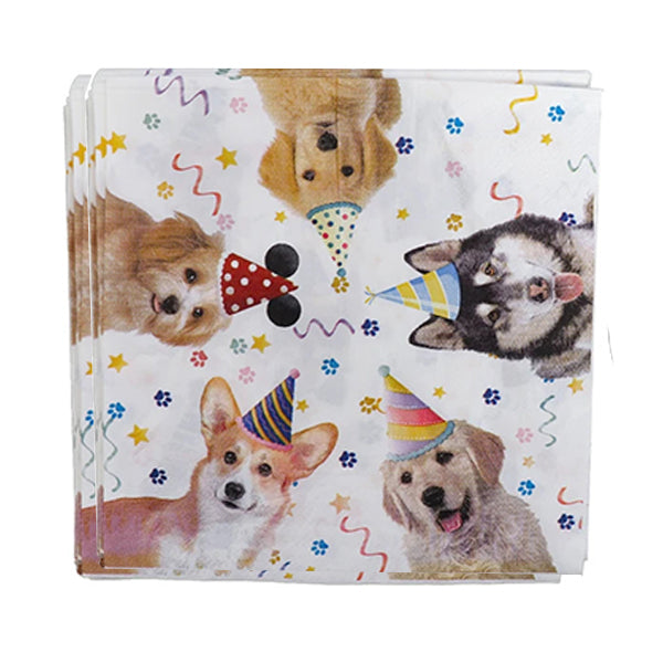 Dog Theme Paper Napkinns