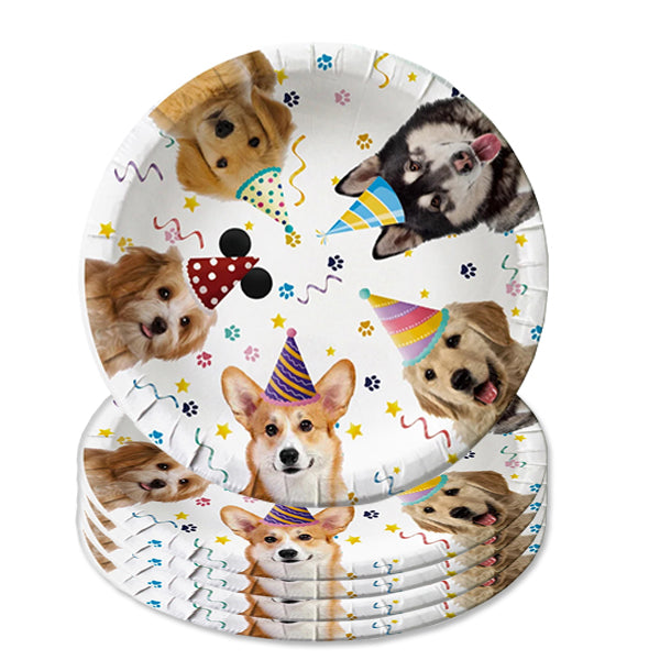Dog Theme Paper Plates