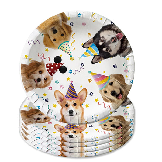 Dog Theme Paper Plates