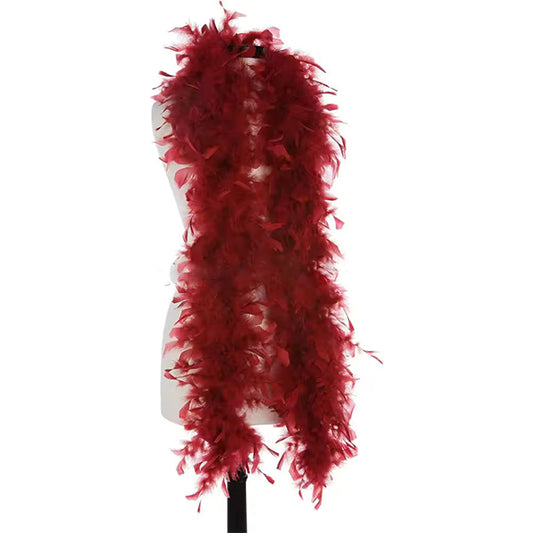 Burgundy Feather Boa