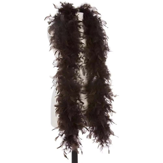 Dark Brown Feather Boa