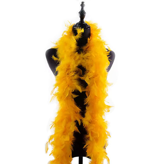 Mustard Yellow Feather Boa