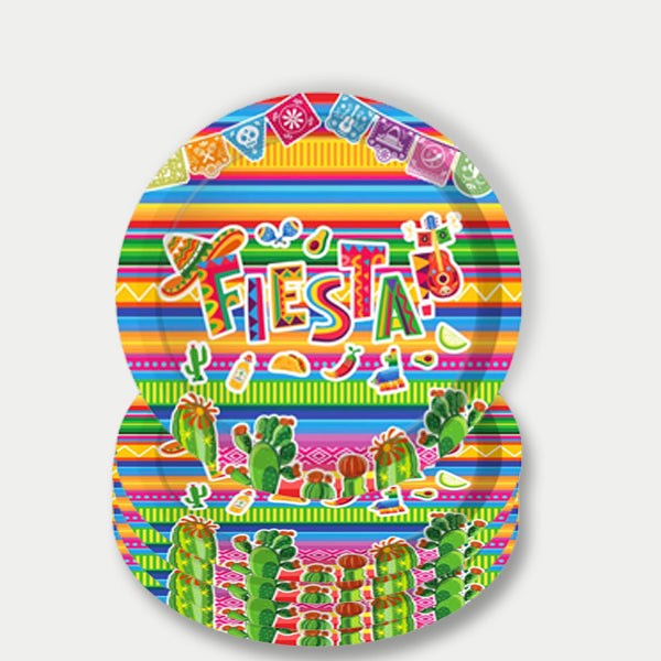Fiesta Theme Paper Plates