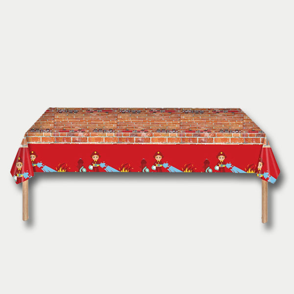 Fire Truck Theme Tablecover