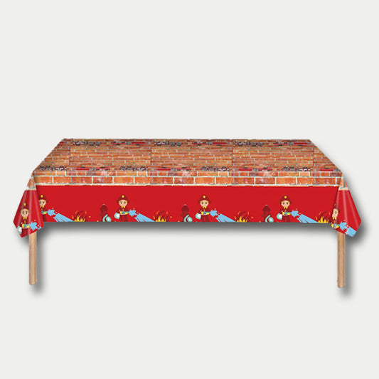 Fire Truck Theme Tablecover