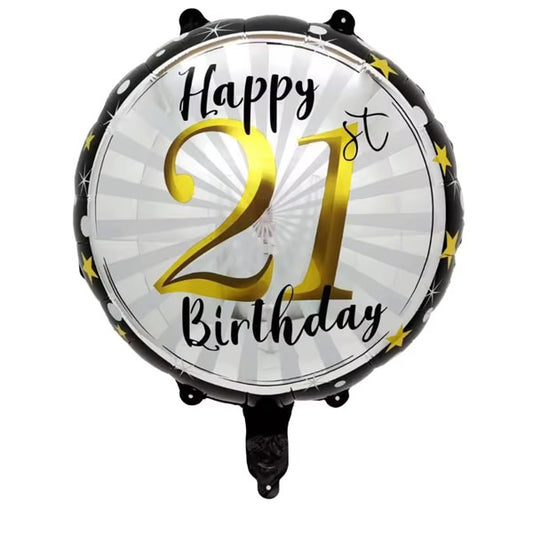 21st Birthday Foil Balloon