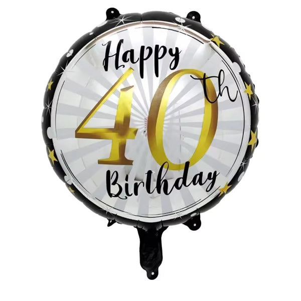 40th Birthday Foil Balloon