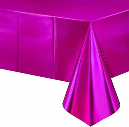 Hot Pink Foil Metallic Tablecover