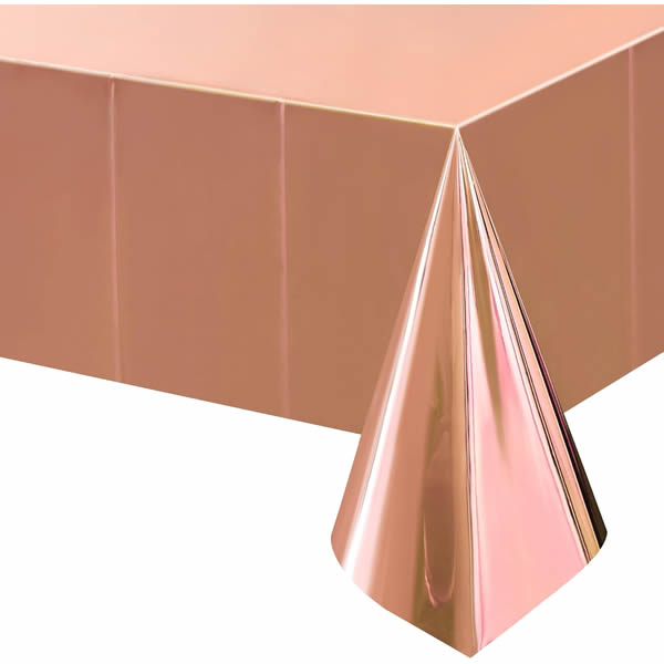 Rose Gold Foil Metallic Tablecover