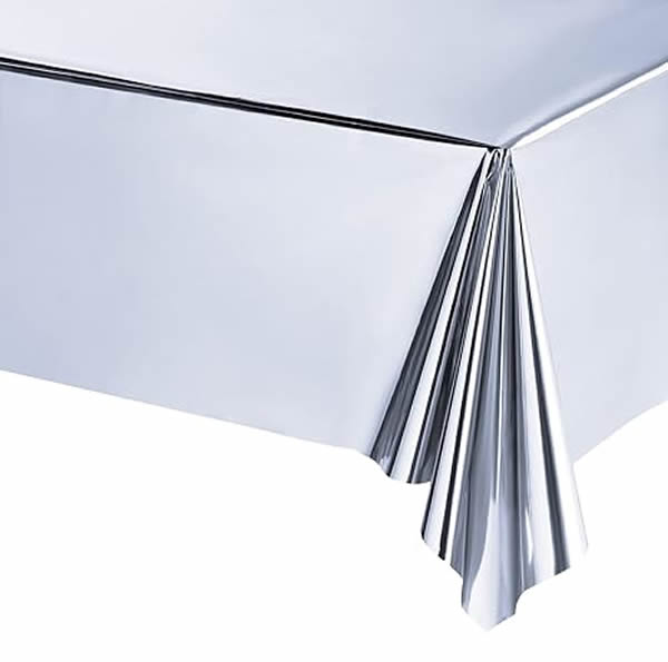 Silver Foil Metallic Tablecover