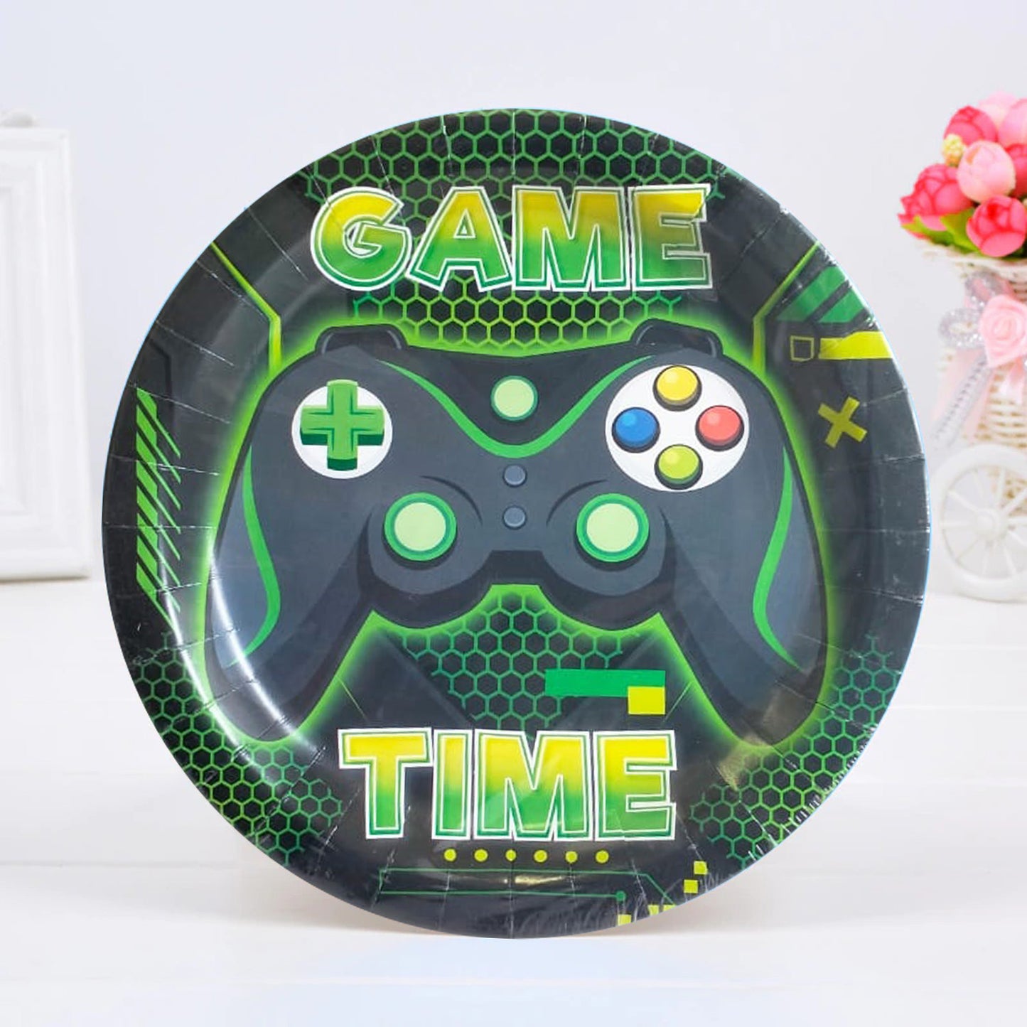 Game Theme Paper Plate