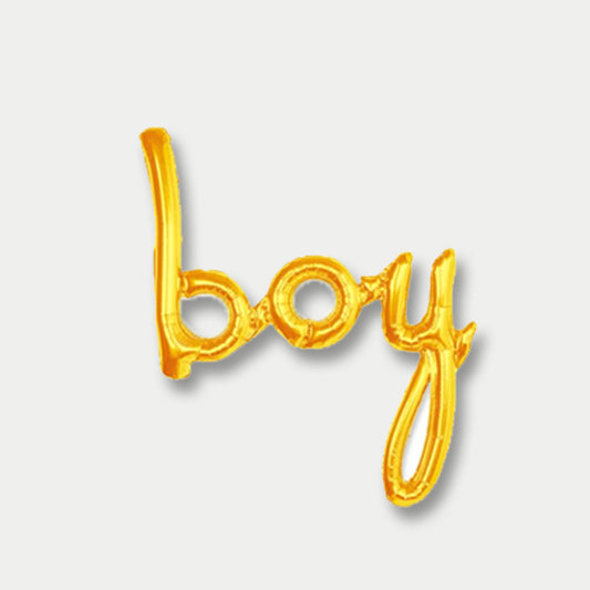 Gold boy  Foil Letter Balloon