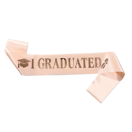 Graduation Sash Peach