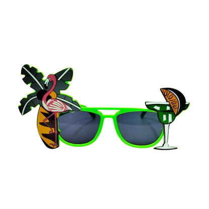 Hawaiian Flamingo Sunglasses Neon Tropical Beach