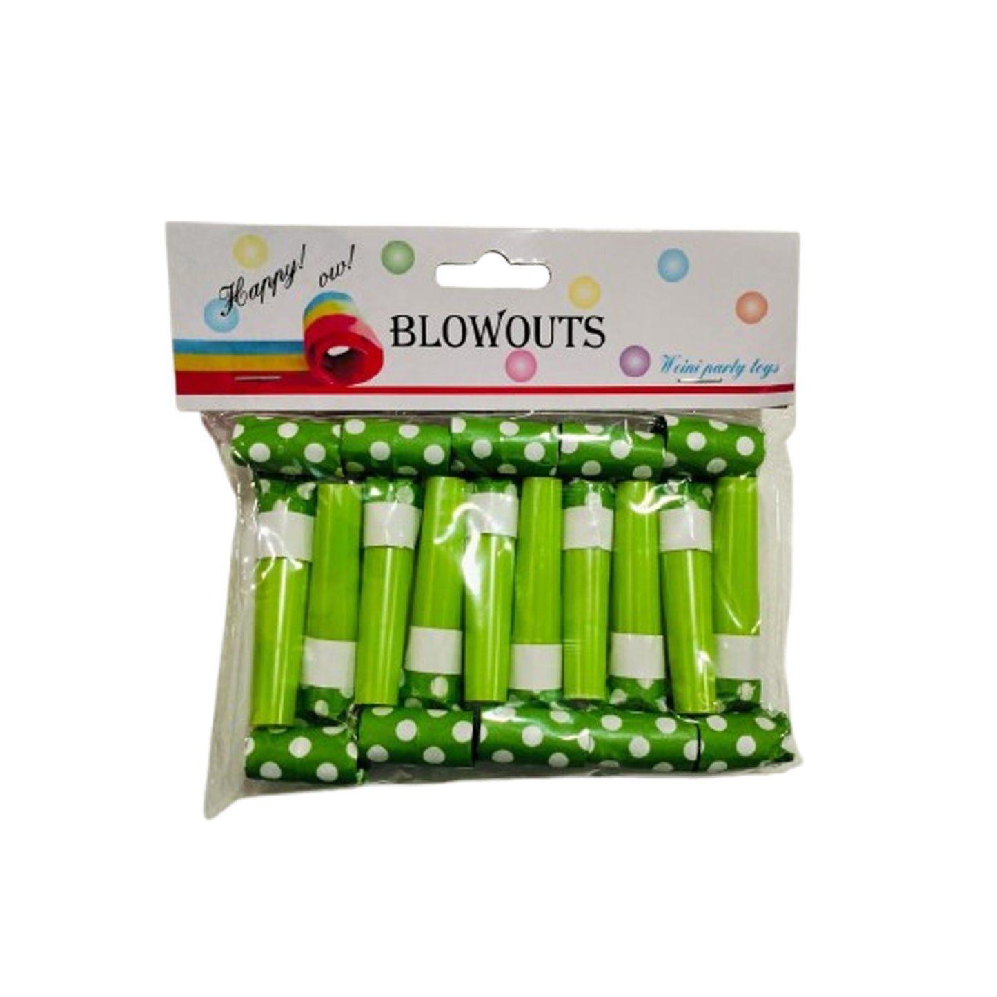 Polka Dot Green Whistles