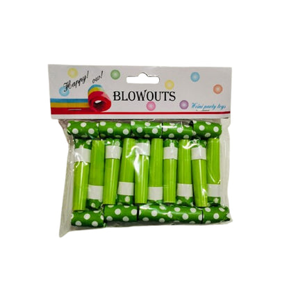 Polka Dot Green Whistles