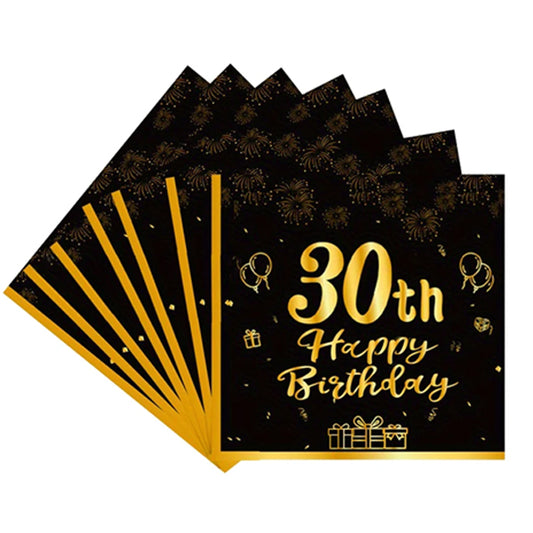 Happy 30th Birthday Paper Napkins