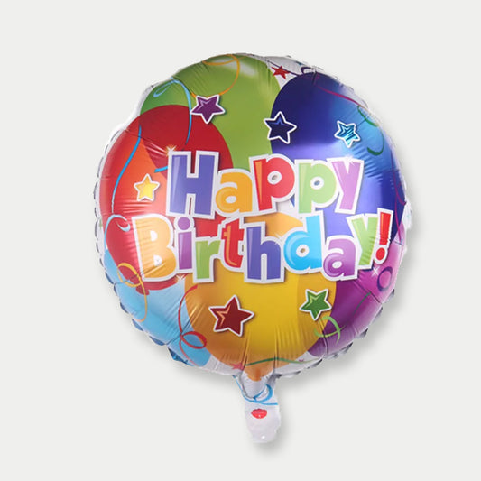Happy Birthday Multicolor Foil Balloon