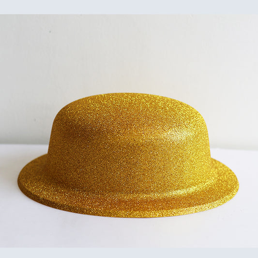 Gold Glitter Top Hat