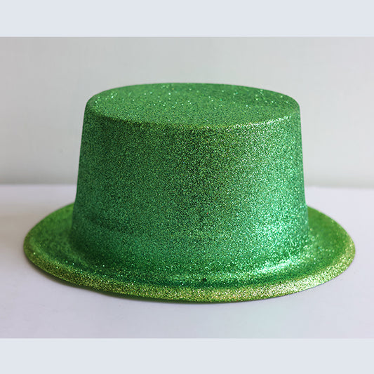 Green Glitter Top Hat