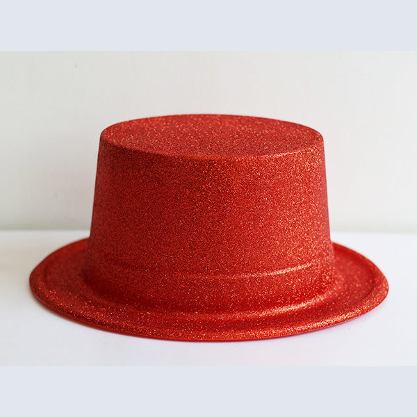 Red Glitter Top Hat