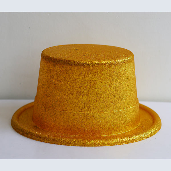 Gold Glitter Top Hat