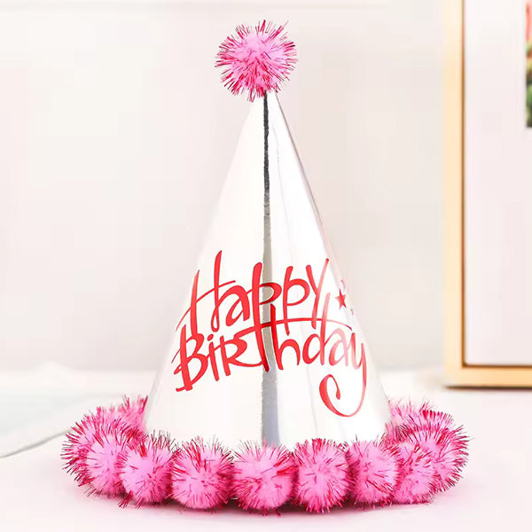 Happy Birthday Paper Pink Hats