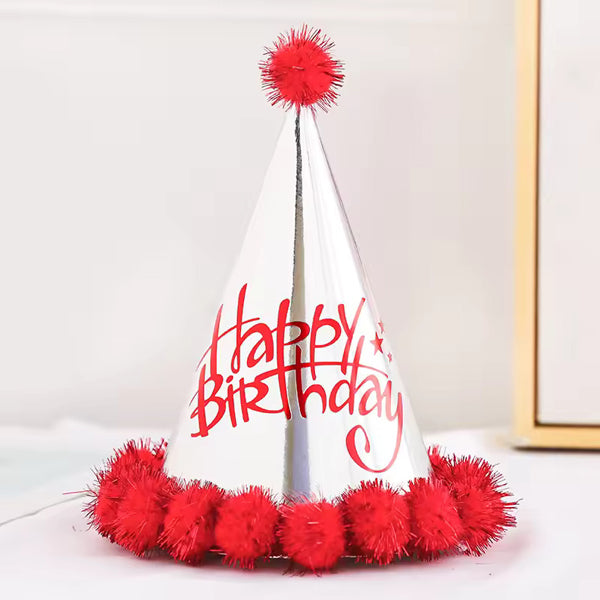 Happy Birthday Paper Red Hats