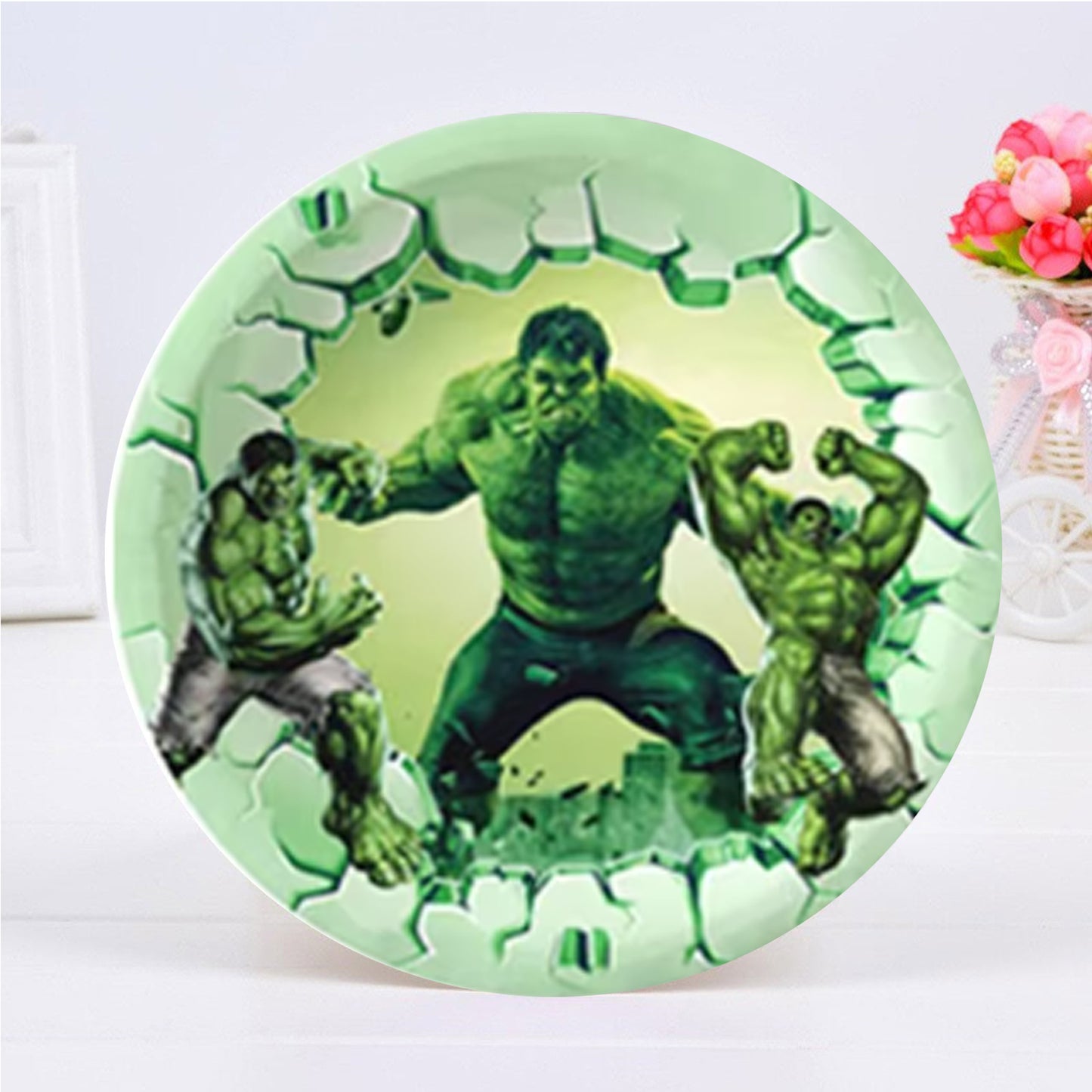 Hulk Theme Paper Plate