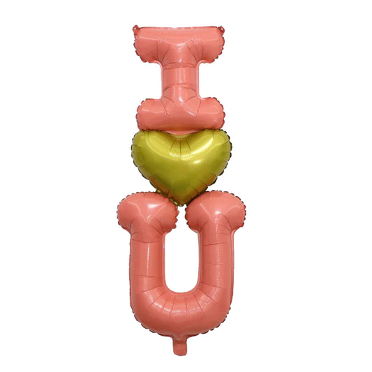 I Love You Foil Balloon Set