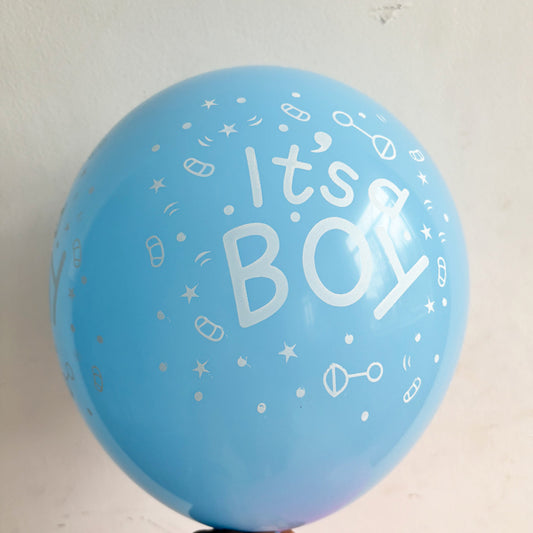 It's Boy Latex Blue Balloon
