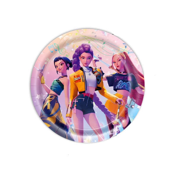 KPOP Demon Hunters Paper Plates