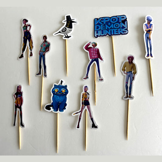 KPOP Demon Hunters Cupcake Toppers