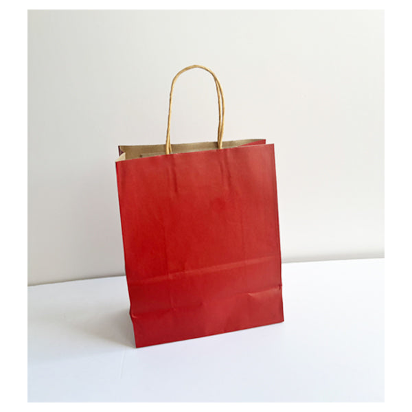 Dark Red Kraft Paper Bag Medium