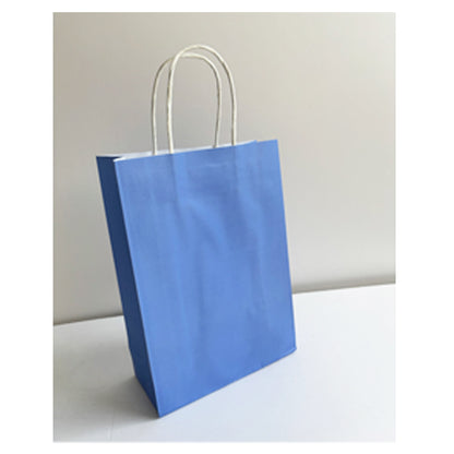 Electric Blue Kraft Paper Bag Medium