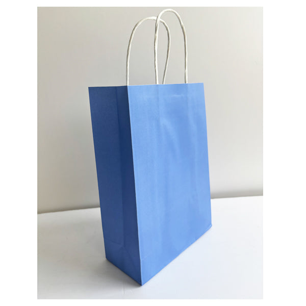 Electric Blue Kraft Paper Bag Medium
