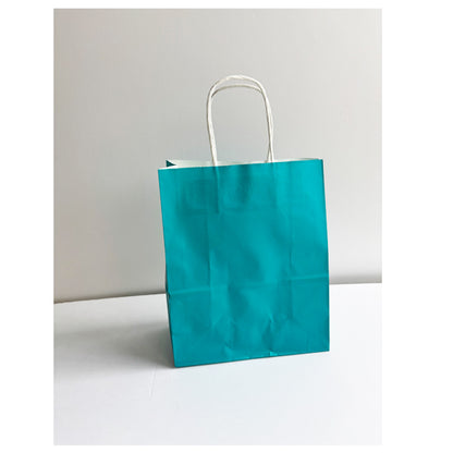 Teal Kraft Paper Bag Medium