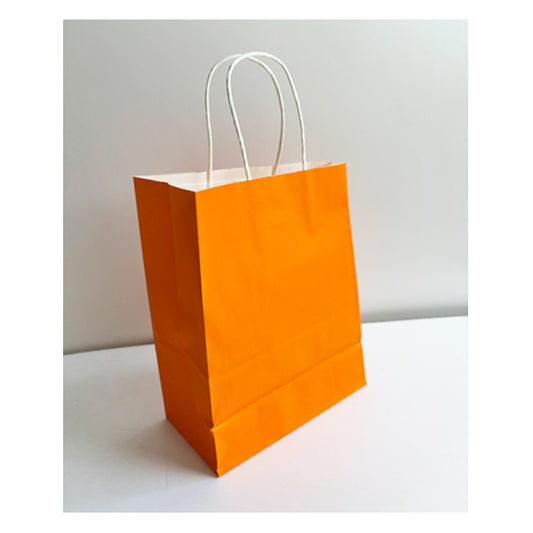 Orange Kraft Paper Bag Medium